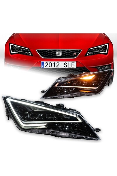 X POWER TUNİNG Seat Leon 2013-2020 Halojen Uyumlu Ledli Ön Far