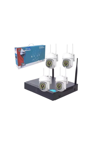 NO BRAND Καταγραφικό δικτύου με 4 κάμερες - WIFI KIT - 300037