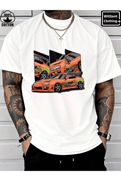 SVART WEAR Supra Printed Oversize Boxy Cut Unisex 100% Cotton Tshirt (190 Gsm)