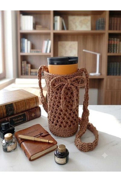 masalsı örgü Bohemian Water Bottle Cover