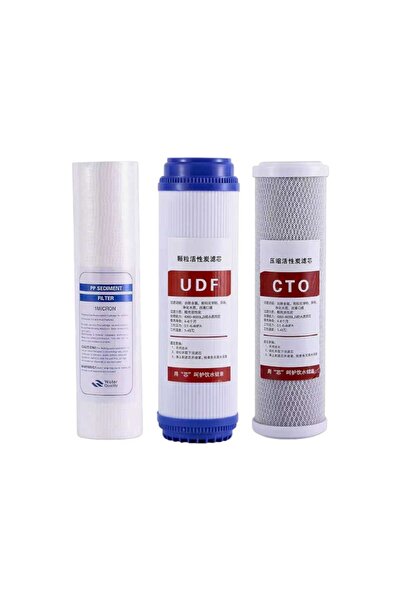 NO BRAND Σετ ανταλλακτικά φίλτρα νερού - PP/CT/UDF - K603 - 3pcs - 076811