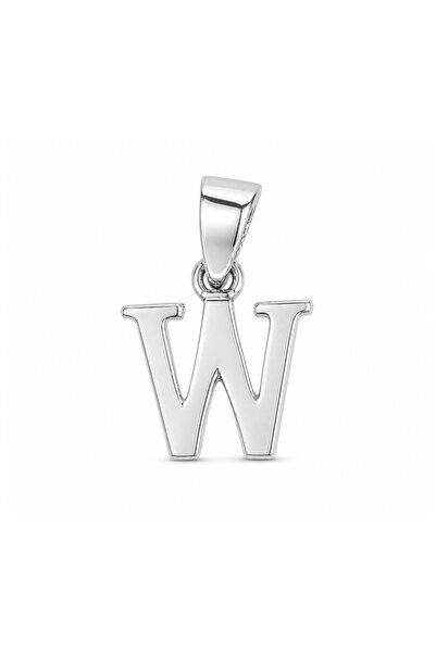 Generic Brand 925 Silver Pendant, Letter W