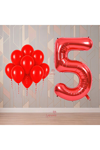 RÖNESANS PARTİ Rönesans 5 Year Old Red Themed Birthday Party Set