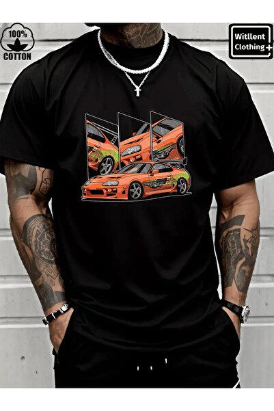 SVART WEAR Supra Printed Oversize Boxy Cut Unisex 100% Cotton Tshirt (190 Gsm)