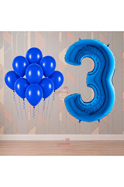 RÖNESANS PARTİ مجموعة حفلات عيد الميلاد ذات الطابع الأزرق لعمر 3 سنوات من رون...