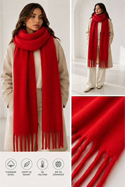 Salt & Sandy Unisex Premium Soft Boucle Scarf – Soft Textured Fringed Winter ...