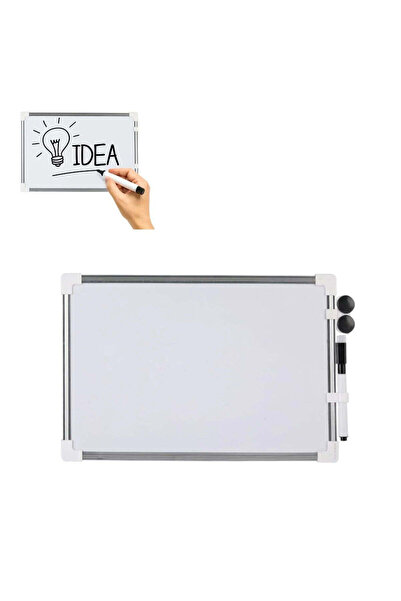 Issa Tablă de scris 35 x 50 cm, cu marker și magneți, cadru din aluminiu