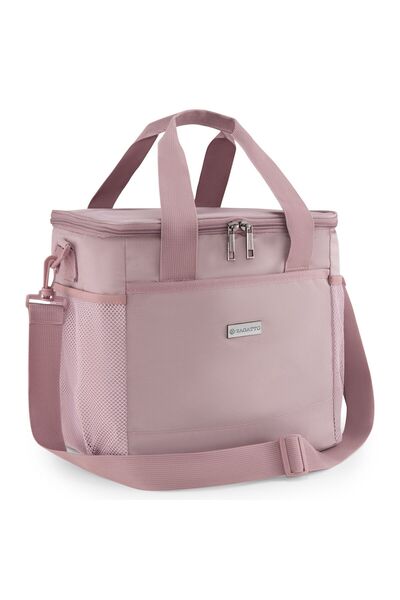 zagatto Geanta termoizolanta, Zagatto®, Roz, 15L, 27x27x21 cm, Pliabila, Usor...