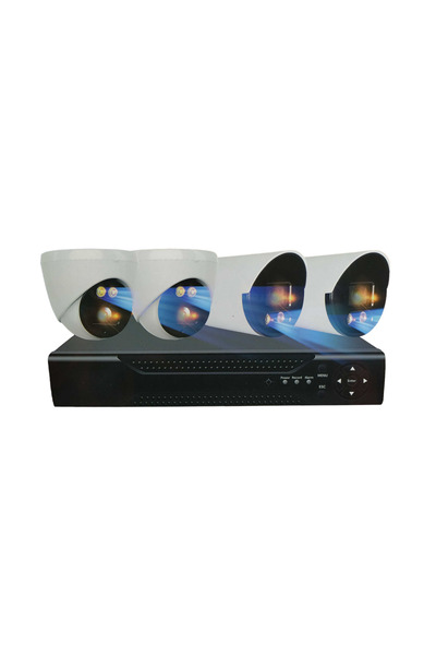 NO BRAND Καταγραφικό δικτύου με 4 κάμερες - CCTV Security Recording System - ...
