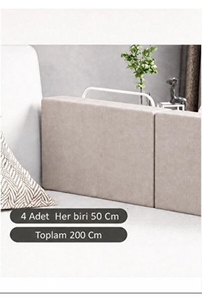 orhanlar mobilya Yatak bariyeri 200 cm yeni nesil Yatak bariyeri krem