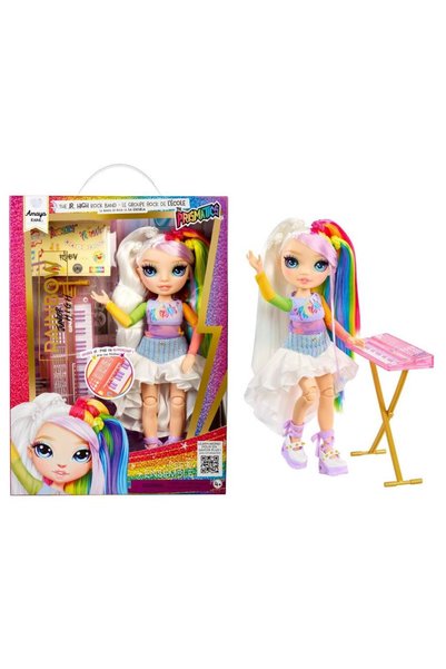 Generic Brand „Rainbow High: Рок-групата от гимназията“ – кукла „Амая Рейн“ (...