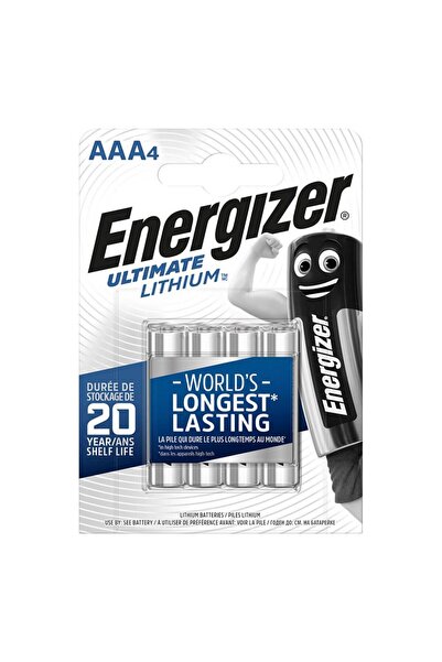 Energizer Върховни литиеви батерии, AAA, L91, 1.5V, 4 бр./комплект