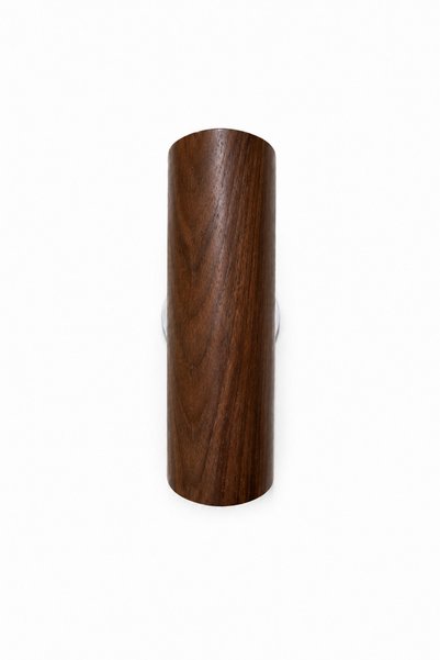 Baz Aydınlatma Wind Walnut Walnut Wood Veneer Double-Way Wall Sconce Gu10 Bulb Included 3000K Warm White