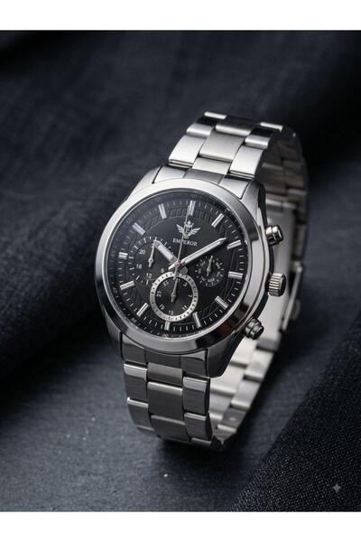 Emperor Marka Fonksiyon İndeksli Spor Metal Quartz Mekanizma Erkek Kol Saatleri