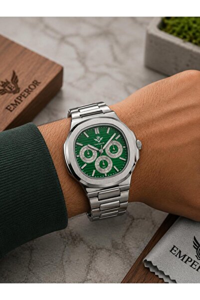 Emperor Marka Quartz Mekanizma Şık ve Dayanaklı Metal Klasik Spor Erkek Kol S...