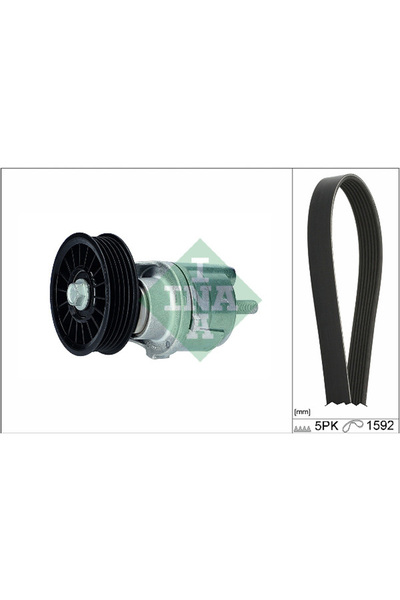 İna Audi A4 A6 Uyumlu V Kayış Gergi Seti OEM 028903137AI 529 0161 10