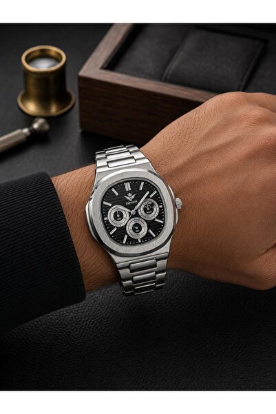 Emperor Marka Quartz Mekanizma Şık ve Dayanaklı Metal Klasik Spor Erkek Kol S...