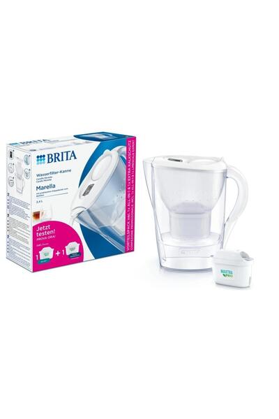 BRITA Marella Water Filter Jug 2.4 L, 2 Filters