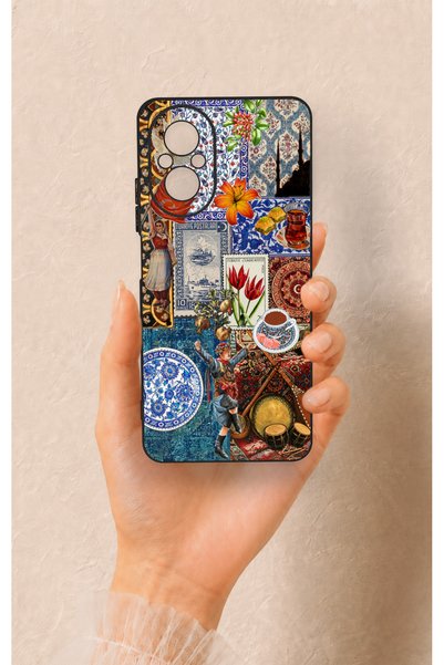 Vip Case حافظة سيليكون متوافقة مع هاتف Realme 12 Lite بنمط الثقافة العثمانية ...