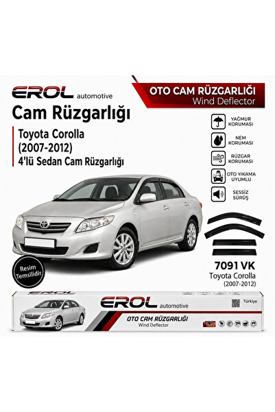 Erol Toyota Corolla (2007-2012) 4'lü Mugen Cam Rüzgarlığı
