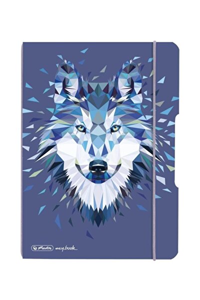 Herlitz Caiet my.book flex A5, 40 de foi, liniat, 80 g/mp, Animale sălbatice Lup