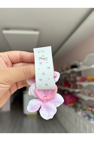 pempem bandana Baby Girl Colorful Lotus Flower Rubber Buckle 1 Pair