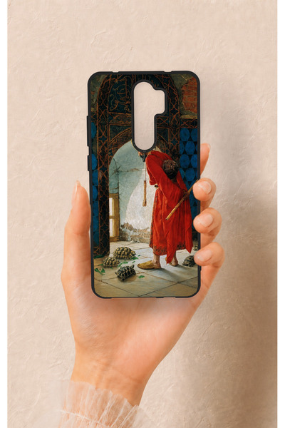 Vip Case Redmi Note 8 Pro Uyumlu Kaplumbağa Terbiyecisi Desenli Silikon Kılıf