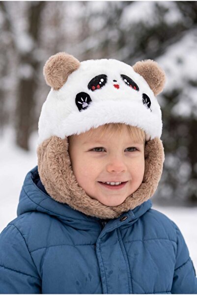 Aware Time 1-3 Years Old Boy's Plush Fleece Lined Winter Beanie with Figure a...
