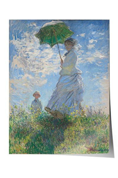 Zestia Impressionist Premium Poster, Woman and Child with Umbrella, No: 20613