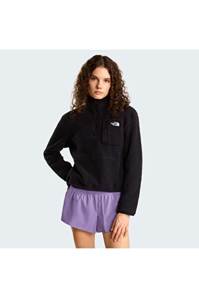 THE NORTH FACE W YUMIORI 1/4 ZIP Kadın Sweatshirt NF0A8E89KX71 Siyah-L