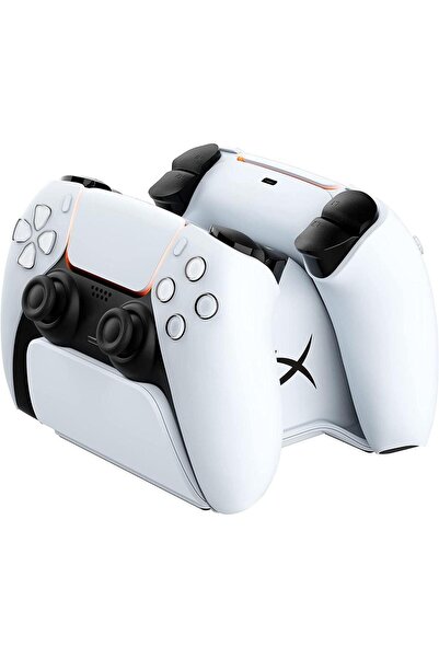 HyperX Stație de încărcare ChargePlay Duo pentru controlerele DualSense PS5, Alb