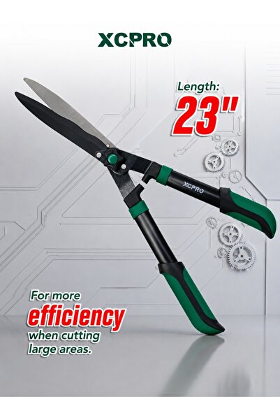 XCPRO Hedge Shears, Hedge Clippers, Garden Shears - 23 Inch Long Handle, Heat...