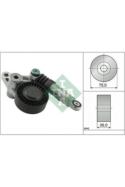 İna Audi A4 Uyumlu Kayış Gergi Mekanizması OEM 059145201E 534 0098 10