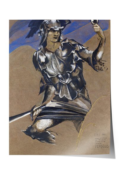 Zestia Αφίσα Classic Art Premium, Εικονογράφηση Φιγούρας Θωρακισμένου Πολεμισ...