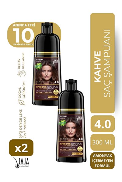 Jaja Kahve (Brown) Saç Şampuanı 4.0 | 300 ML 2 adet & Beyazlar İçin
