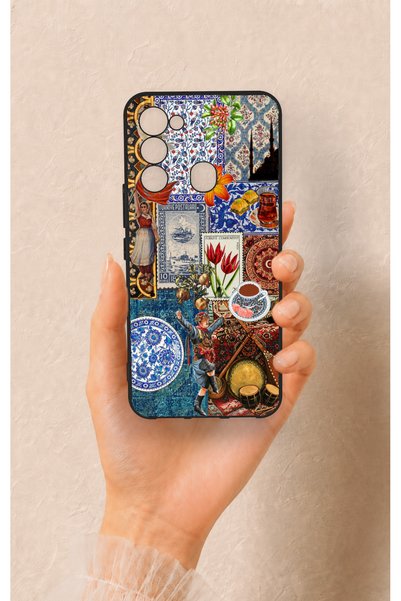 Vip Case Tecno Spark 8C Compatible Silicone Case with Ottoman and Turkish Cul...