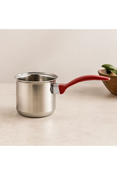 Mestore No-6 Steel Coffee Pot - Red Handle