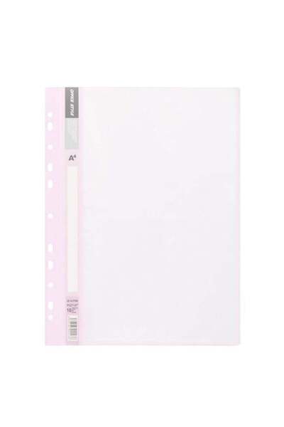 CATIANO Dosar Plastic A4 Roz Pastel cu Sina & 10 Folii