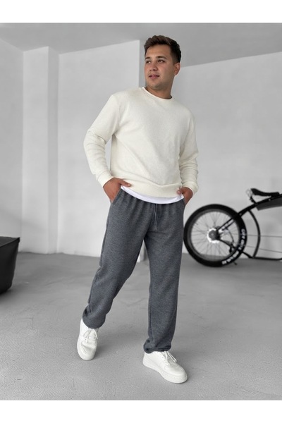 zs zaos fashion بنطلون رجالي واسع من القماش المنسوج بنسبة 100% من القطن عالي ...