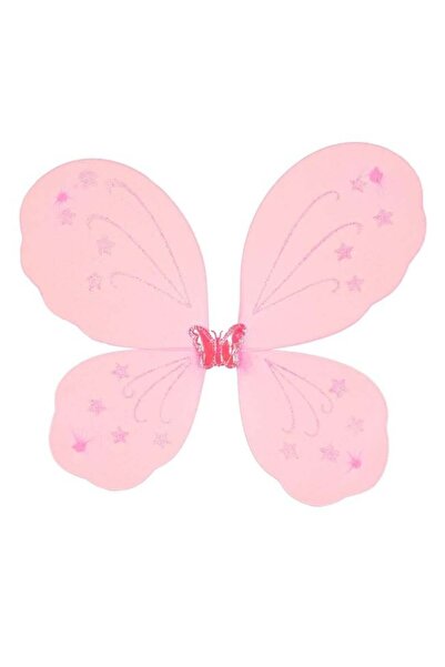 CATIANO Aripi de Fluture Roz Glitter Stele pentru Deghizare 37x40cm