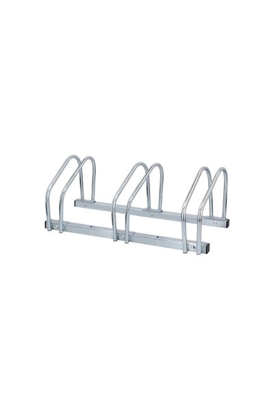 Dresco 3 Μπάρα Στάθμευσης Ποδηλάτων Ασημί (5110254)
