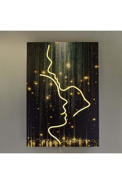 CATIANO Tablou cu Lumina LED Neon Model Fete 40x60cm