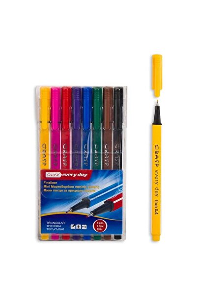 CATIANO Set Carioci Mini Triunghiulare Varf Subtire - 8buc