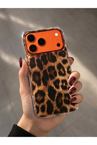 FİŞNEİLETİŞİM İPHONE 17 PROMAX UYUMLU LEOPAR DESENLİ KILOF