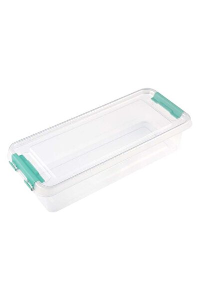 CATIANO Cutie de Depozitare din Plastic Transparent cu Clips 1.2L