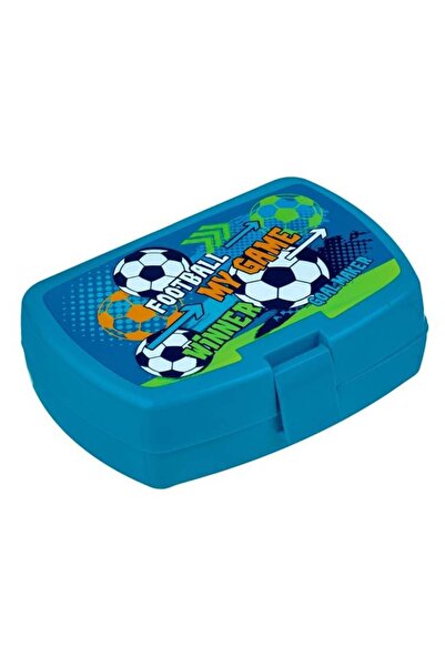 CATIANO Caserola Plastic, Model Fotbal, Albastru, Capacitate 420ml