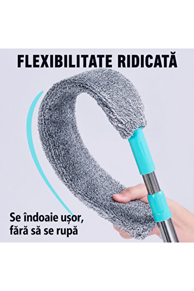 Generic Brand Mop flexibil din microfibră cu mâner extensibil