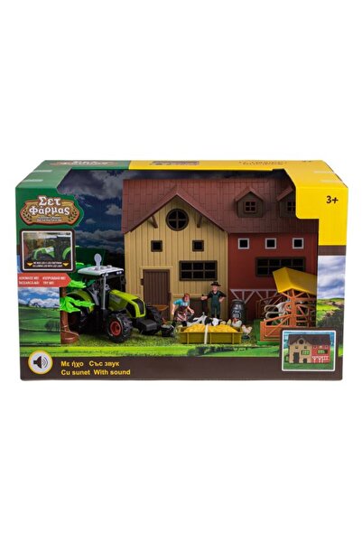CATIANO Set Ferma cu Hambar Tractor Accesorii Sunet & Lumina