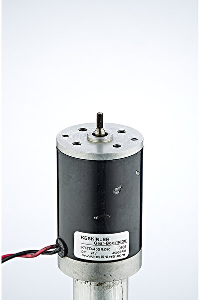 24V 4500 RPM DC Redüktörlü Motor (Yuvarlak Gövde Tip 2)