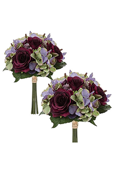 OtherMax Flori Artificiale Trandafiri Buchet Decorativ Realist Culoare Roșie ...